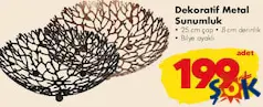 DEKORATİF METAL SUNUMLUK